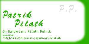 patrik pilath business card